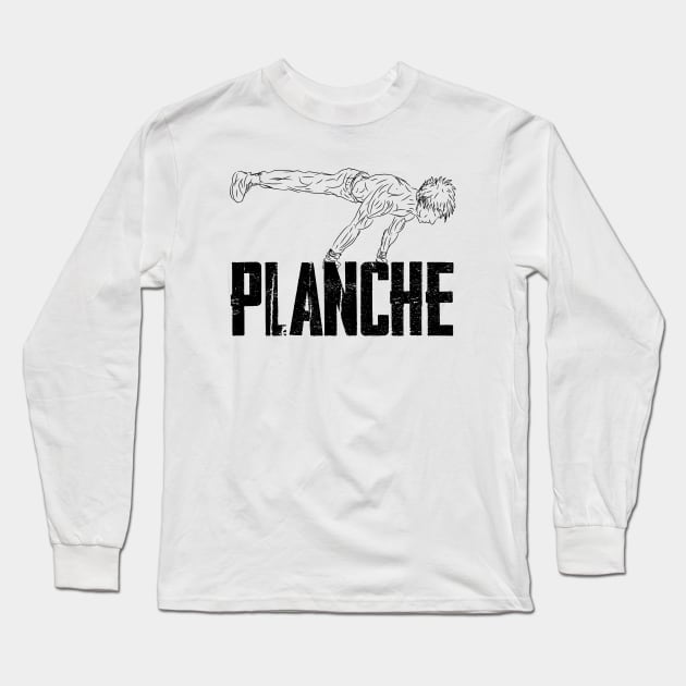 PLANCHE - CALISTHENICS Long Sleeve T-Shirt by Speevector